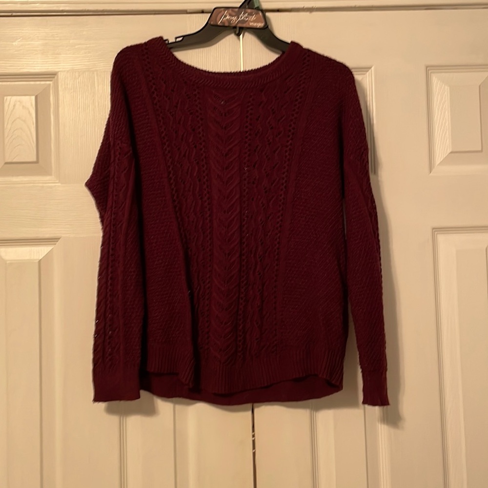 Old navy burgundy sweater. Size large